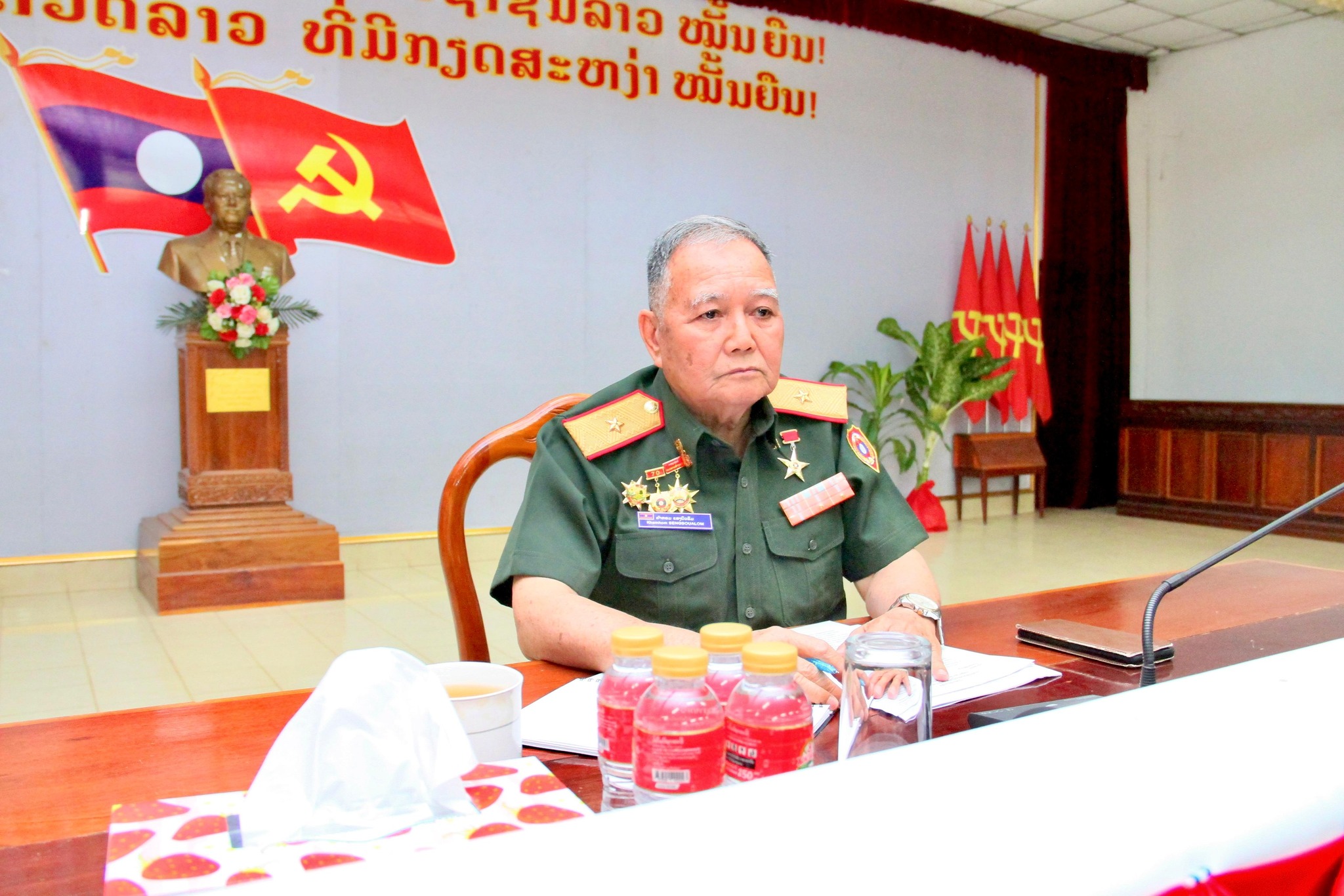 ປາຖະກະຖາມູນເຊື້ອ ວັນສ້າງຕັ້ງກອງພັນໃຫຍ່ 641 ຄົບຮອບ 42 ປີ.
