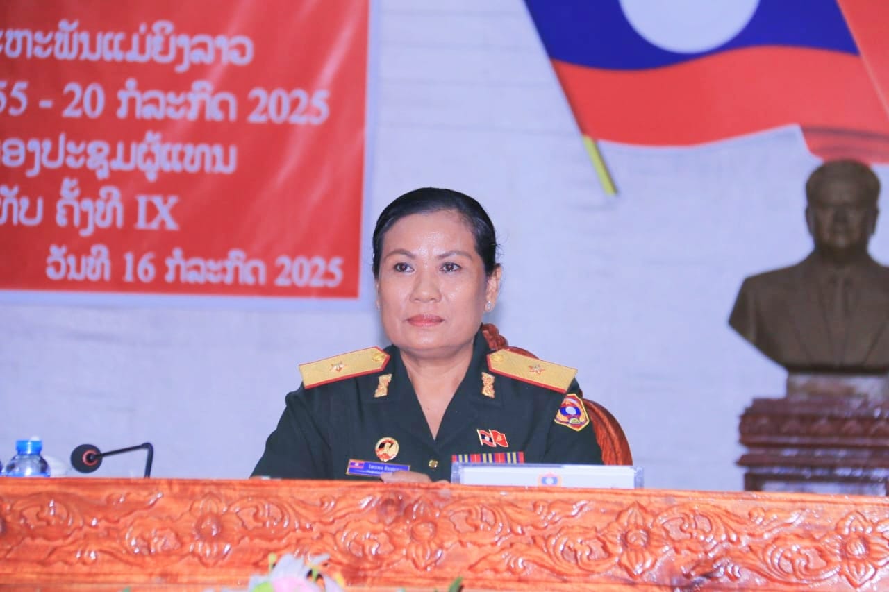 ທະຫານນະຄອນຫຼວງວຽງຈັນ ຫວນຄືມມູນເຊື້ອວັນສ້າງຕັ້ງສະຫະພັນແມ່ຍິງລາວ ຄົບຮອບ 70 ປີ.