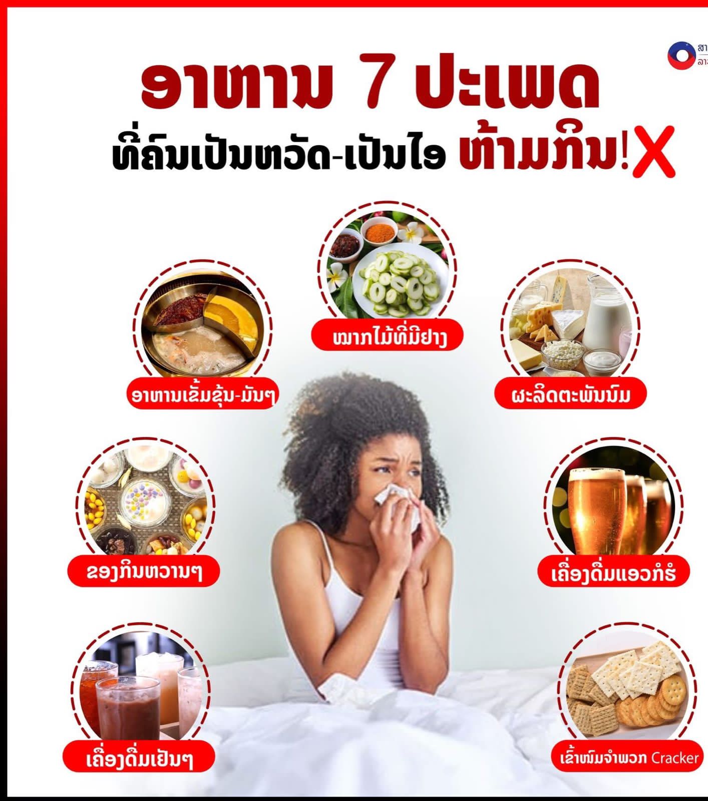 ຊ່ວງນີ້ໃຜມີອາການບໍ່ສະບາຍ ຫລື ໄອດົນໆ.