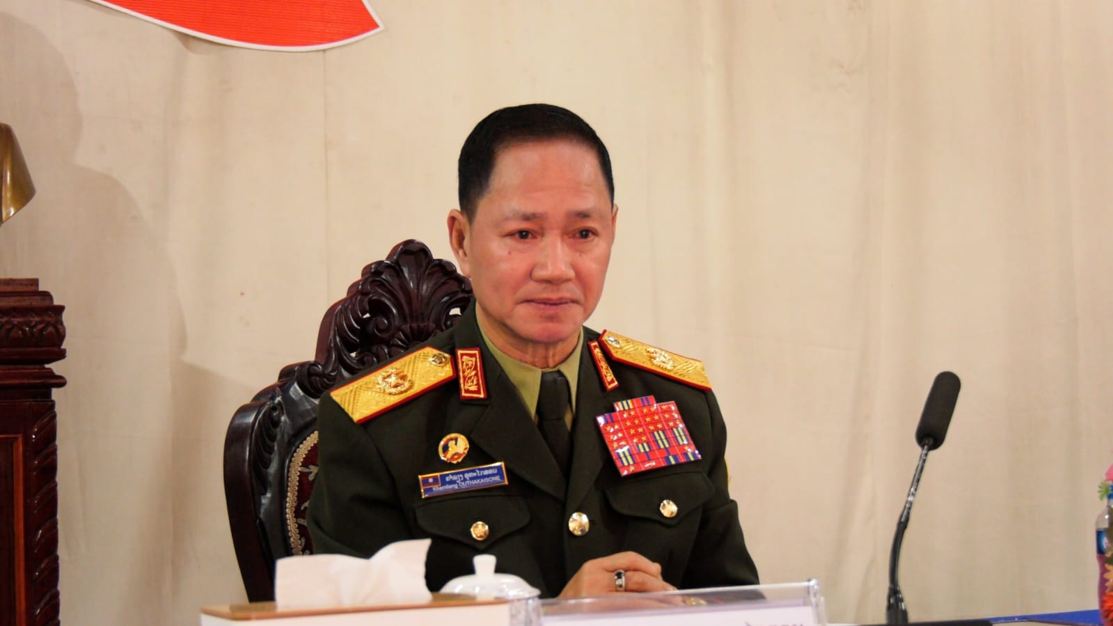 ລັດຖະມົນຕີກະຊວງປ້ອງກັນປະເທດລົງເຄື່ອນໄຫວຕິດຕາມ, ຊຸກຍູ້ ໃຫ້ແກ່ ການເລືອກຕັ້ງ ສສຊ ແລະ ສສຂ ແຂວງ ໄຊສົມບູນ.